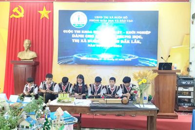 Cuộc thi sáng tạo khoa học kĩ thuật dành cho học sinh trung học cấp thị xã năm học 2023-2024